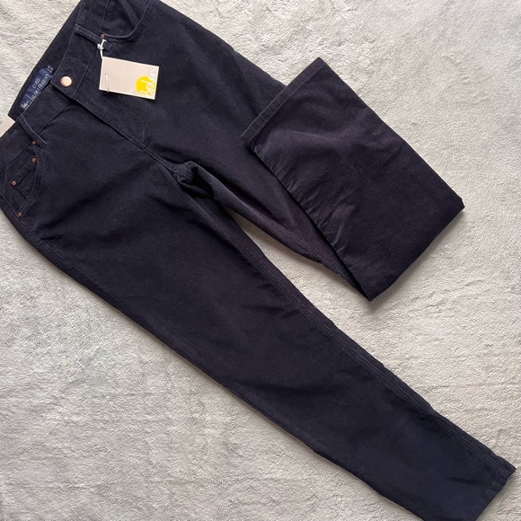 Boden Pants - NWT Boden Cord Slim Straight Jeans Corduroy Pants Stretch Cotton Navy Blue Sz 8